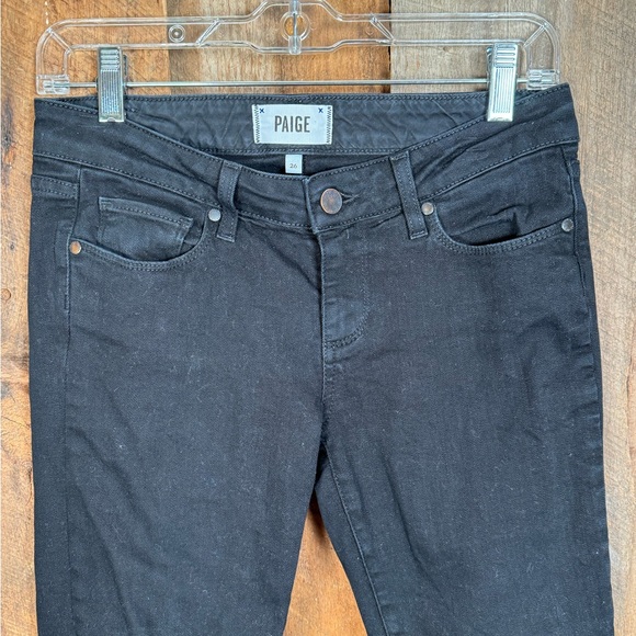 Paige Skyline Skinny Black Jeans - Size 26 - Picture 7 of 14
